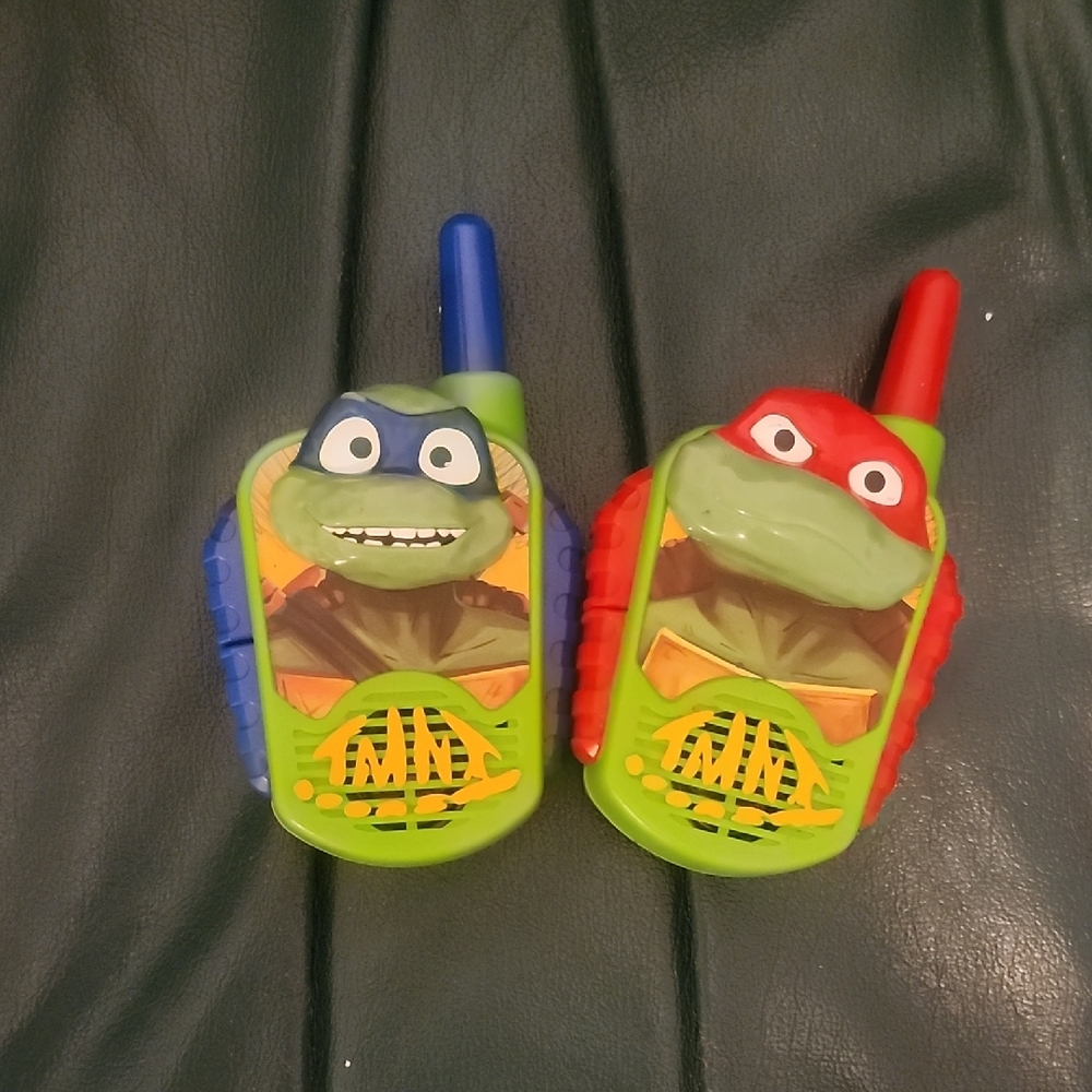 Turtle-Themed Walkie Talkies - Green, Blue, Red